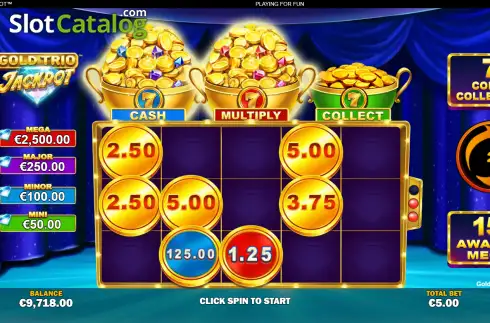 Скрин3. Gold Trio: Jackpot слот