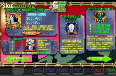 Скрин2. Coffin up the Cash слот
