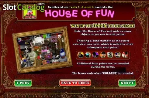 Скрин5. Madness House of Fun слот