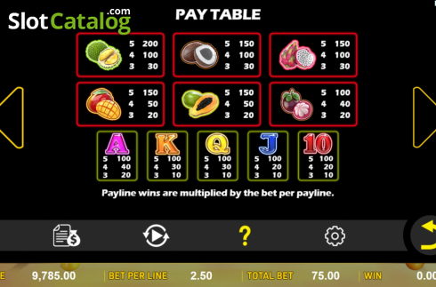 Скрин7. Tropical Fruitsie Slots слот