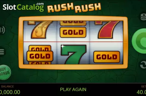 Скрин2. Rush Rush слот