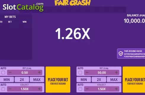 Скрин2. Fair Crash слот