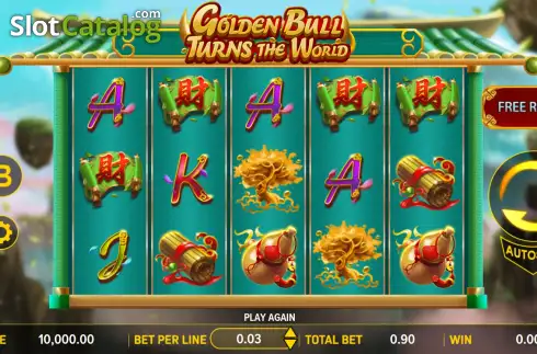 Скрин2. Golden Bull Turns the World слот