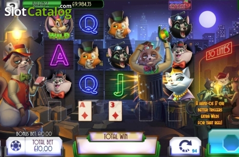 Скрин7. Blackjack Cats слот