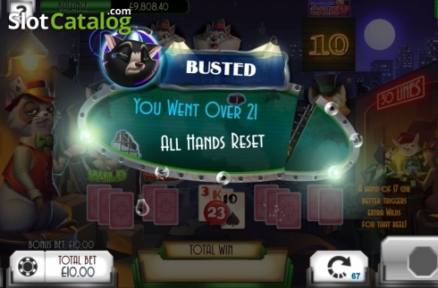 Скрин8. Blackjack Cats слот