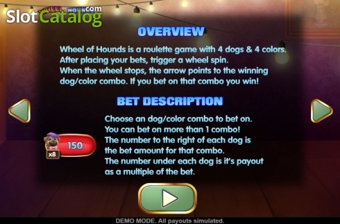 Скрин7. Wheel of Hounds слот