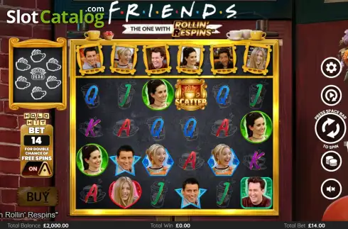 Скрин2. Friends The One With Rollin' Respins слот