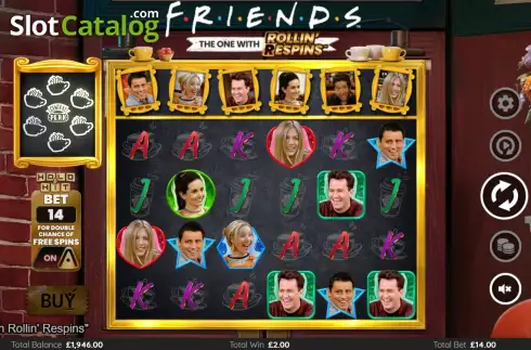 Скрин3. Friends The One With Rollin' Respins слот