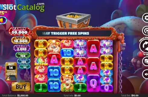 Скрин2. Candy Mine Megaways слот