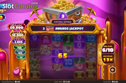 Скрин3. Candy Mine Megaways слот