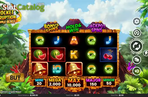 Скрин2. Rocket Eruption Triple Blast слот