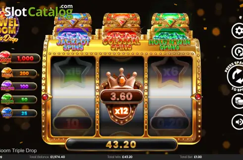 Скрин3. Jewel Boom Triple Drop слот
