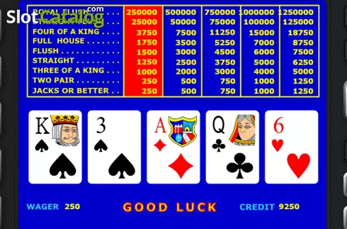 Скрин3. Video Poker (Atlas-V) слот
