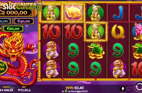 Скрин3. Golden Treasures слот