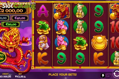 Скрин2. Golden Treasures слот