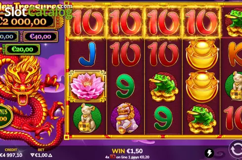 Скрин4. Golden Treasures слот