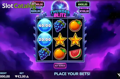 Скрин2. Thunder Blitz слот