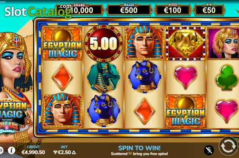 Скрин2. Egyptian Magic Dollars & Dreams слот