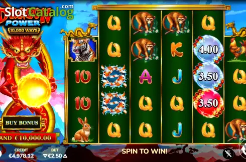 Скрин2. Dragon Power 10,000 Ways слот