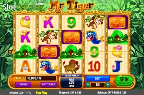 Скрин3. Mr Tiger слот