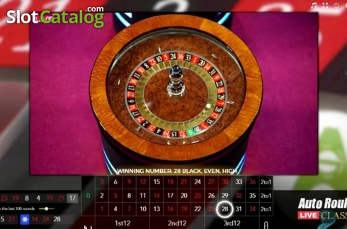 Скрин2. Auto Roulette Classic 1 Live слот