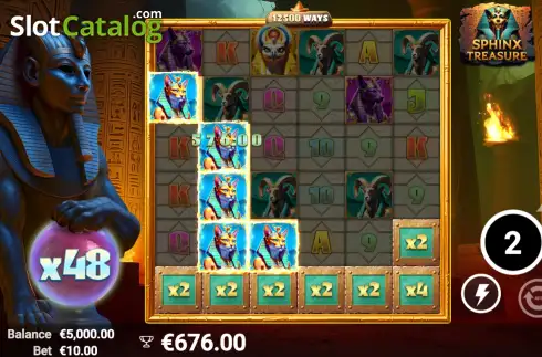 Скрин3. Sphinx Treasure	(AvatarUX Studios) слот