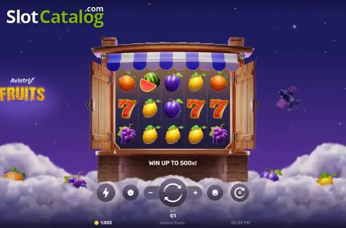 Скрин2. Aviatrix Fruits слот