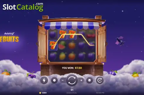 Скрин3. Aviatrix Fruits слот