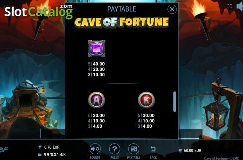 Скрин9. Cave of Fortune слот