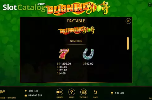 Скрин7. Burning Slots слот