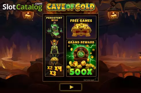 Скрин2. Cave of Gold слот