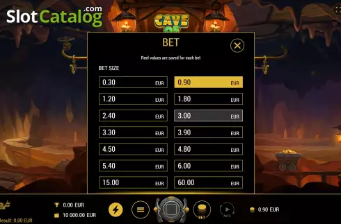 Скрин4. Cave of Gold слот