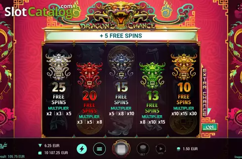 Скрин8. Dragon's Chance слот