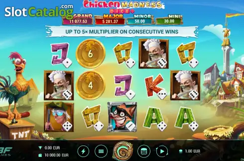 Скрин2. Chicken Madness Dice слот
