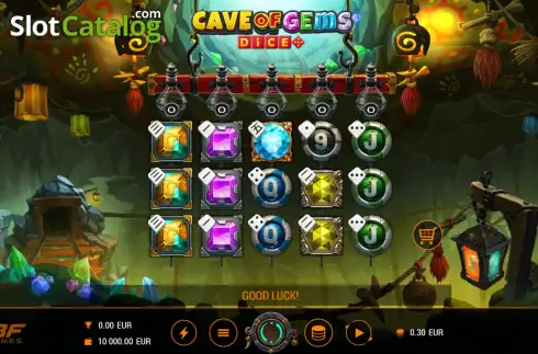 Скрин2. Cave Of Gems Dice слот