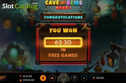 Скрин3. Cave Of Gems Dice слот