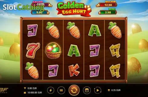 Скрин2. Golden Egg Hunt слот