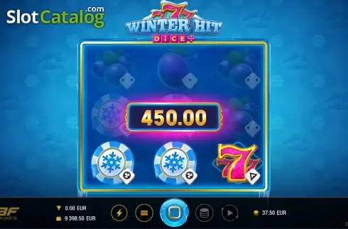 Скрин3. 777 Winter Hit Dice слот