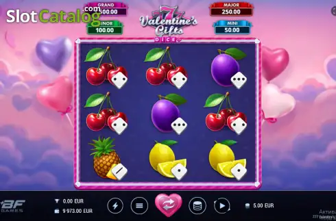Скрин2. 777 Valentine's Gifts Dice слот