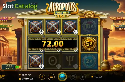 Скрин3. Acropolis Fortune Dice слот