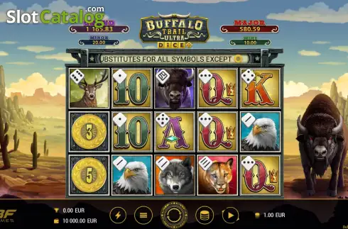 Скрин2. Buffalo Trail Ultra Dice слот