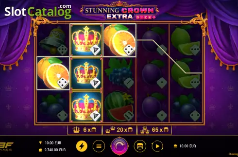 Скрин3. Stunning Crown Extra Dice слот