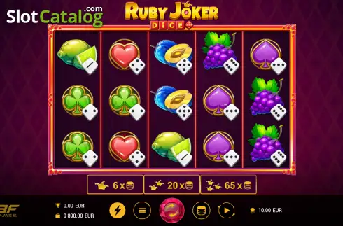 Скрин2. Ruby Joker Dice слот
