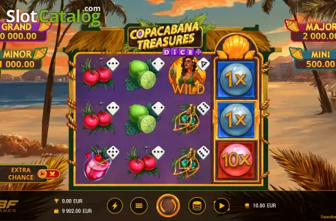 Скрин2. Copacabana Treasures Dice слот