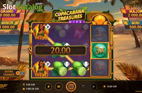 Скрин3. Copacabana Treasures Dice слот