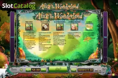 Скрин4. Alice in Wonderland (BF games) слот