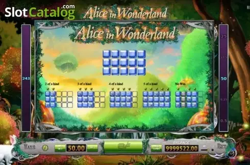 Скрин5. Alice in Wonderland (BF games) слот