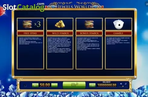 Скрин4. Jewels World слот