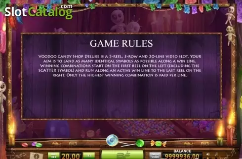 Скрин5. Voodoo Candy Shop Deluxe слот