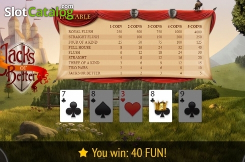 Скрин6. Jacks or Better (BGaming) слот